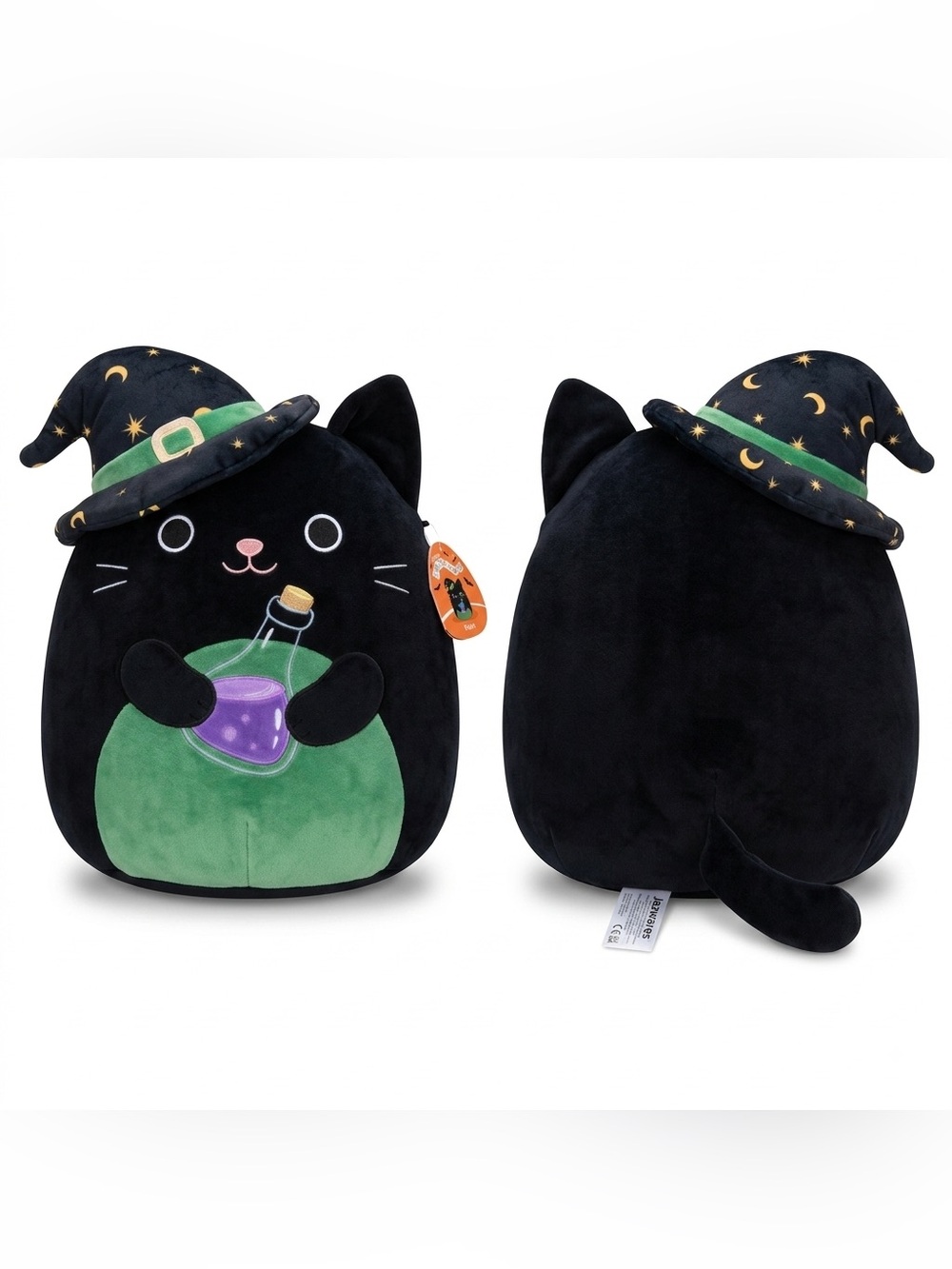 NWT Squishmallows Official 16 inch Cleo The Cat Witch Halloween Plushie